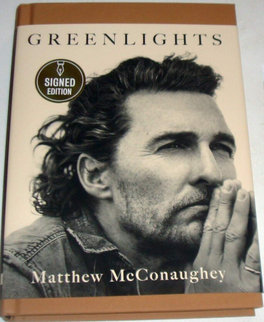 "Green light" SIGNED EDITION Matthew McConaughey first edition Hardcover – January 1, 2020