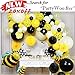 PartyWoo Yellow Balloons, 65 pcs Yellow Polka Dot Balloons, Black Balloons, Yellow and Black Balloons for Bee Theme Party, Bee Baby Shower, Bee Birthday Party, Mom to Bee Shower