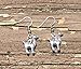 Handmade silver tone Llama Dangle earrings on french hook wire - Gift for Her - Alpaca Jewelry