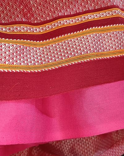 Image of Girl's Indian Traditional Ethnic Wear Reshim Cotton Khan Knot Frock