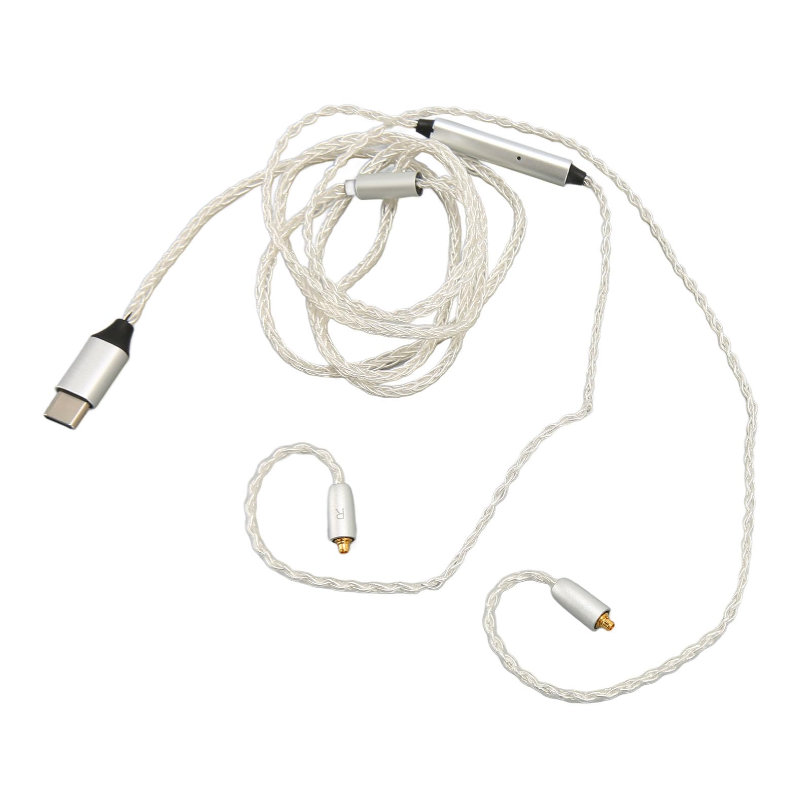 Type C Ersatzkabel, Abnehmbares Audiokabel mit Mikrofon für
