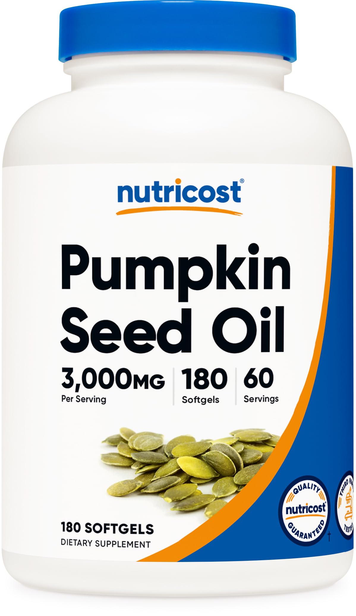 Nutricost Pumpkin Seed Oil 3,000mg Softgels