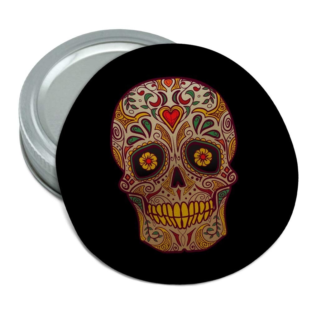 Skull Day of the Dead Southwestern Round Rubber Non-Slip Jar Gripper Lid Opener