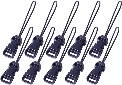 OSALADI 10 unids mini QD Loops sistema conectores liberación rápida cámara cuello correa clip adaptador para videocámara acción cámara cordón negro