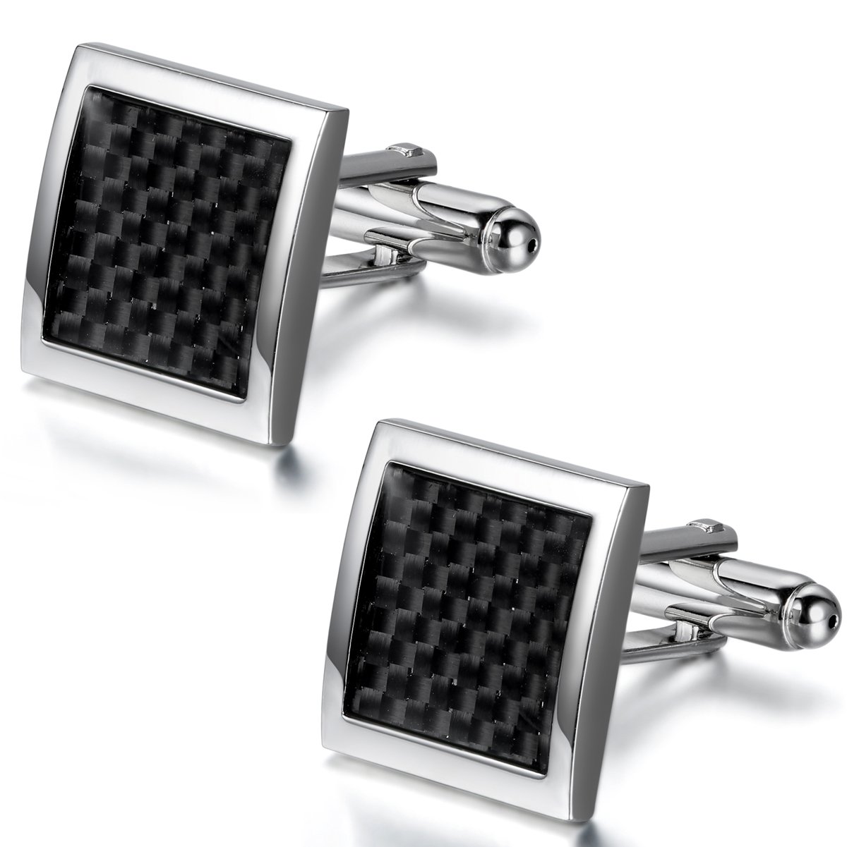 Men's Motorcycle Shape Cufflinks - Silver Copper, 1.8cm, Boutique Cuff Links - View #6