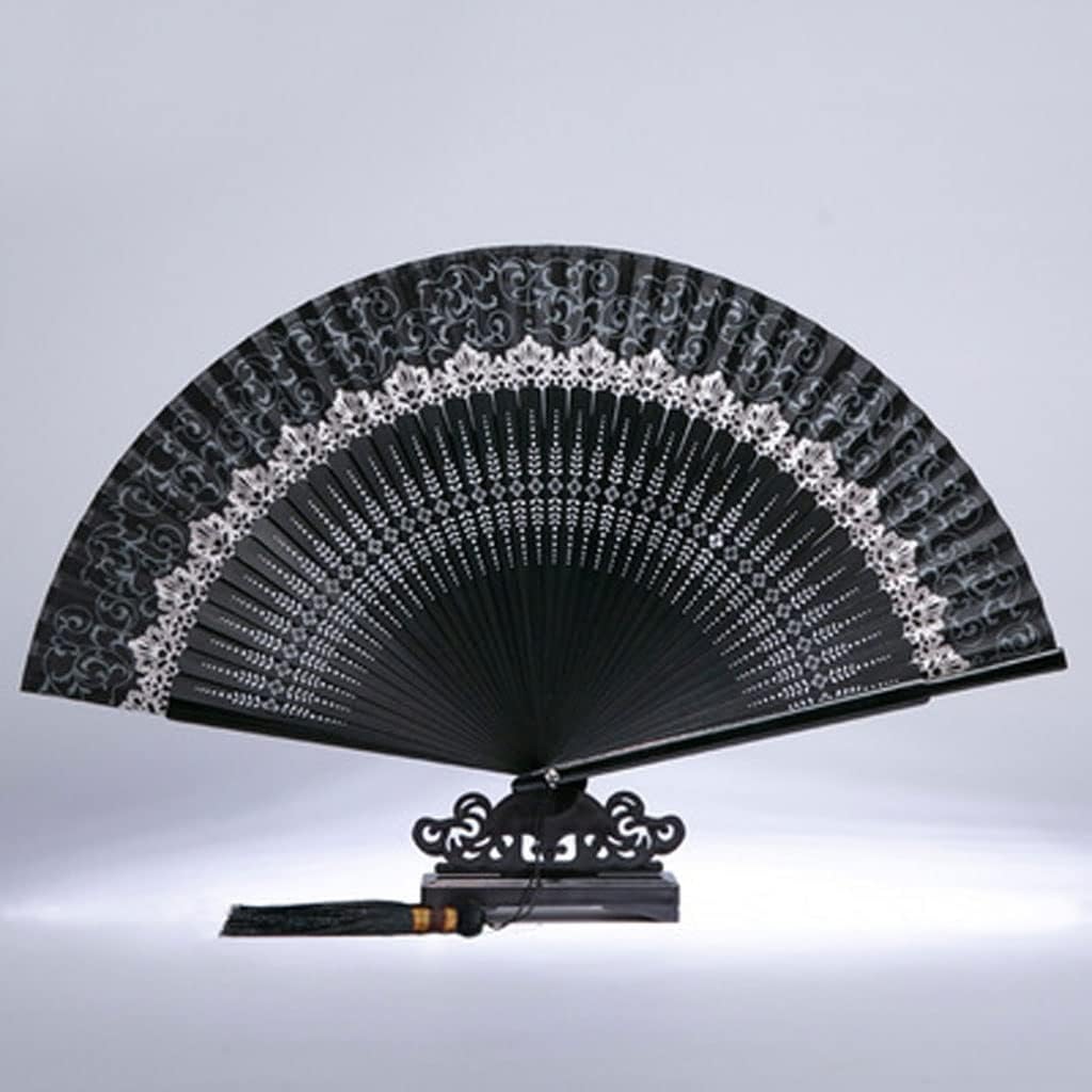 Chinese Lace Portable Silk Fan Japanese Folding Products Ancient Small Gift