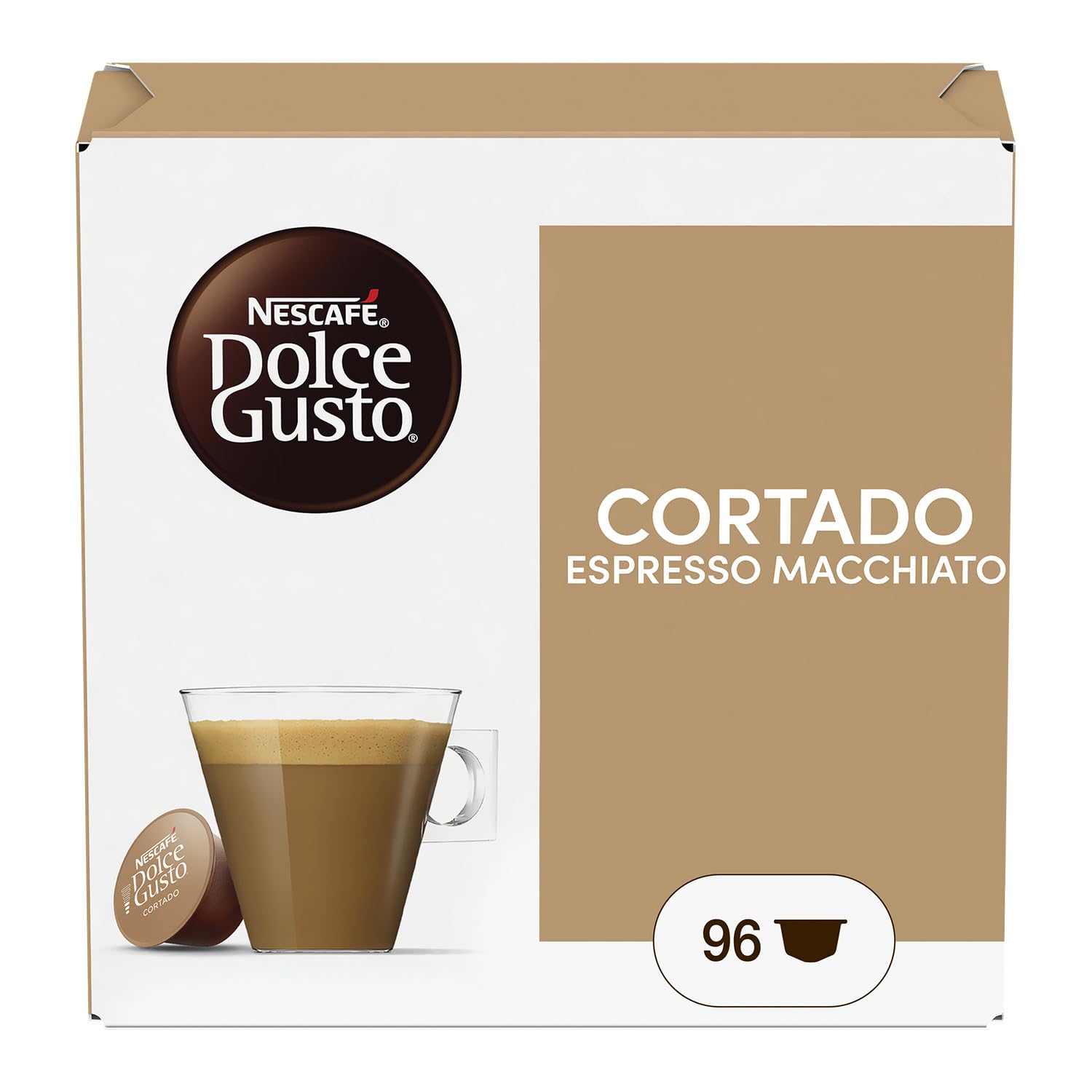 NESCAFÉ DOLCE GUSTO Cortado Espresso Macchiato Caffè 96 Capsule