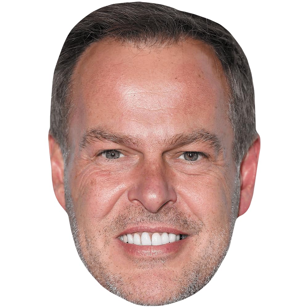 Peter Jones (Smile) Celebrity Mask, Flat Card Face, Fancy Dress Mask