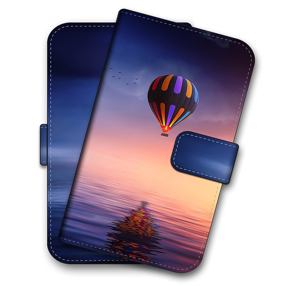 Amazon Co Jp Iphone6 Plus プリント 湖と気球 みずうみ ききゅう バルーン ノスタルジック 手帳型 スマホケース スマホカバー 家電 カメラ