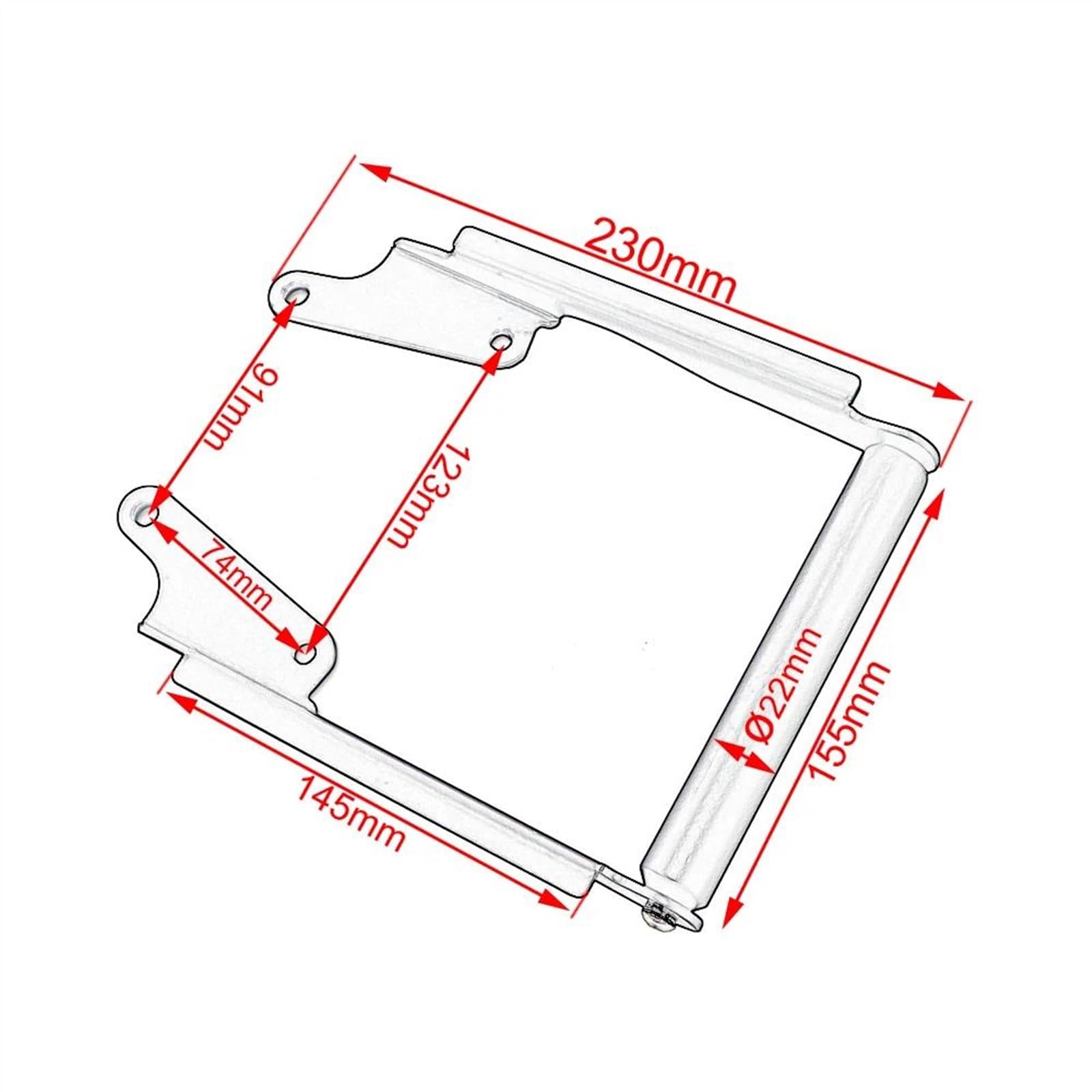 Support De Téléphone Avant Moto, Navigation GPS pour Smartphone, pour MT09 Tracer 900 FJ-09 2016 2017(1 Set)