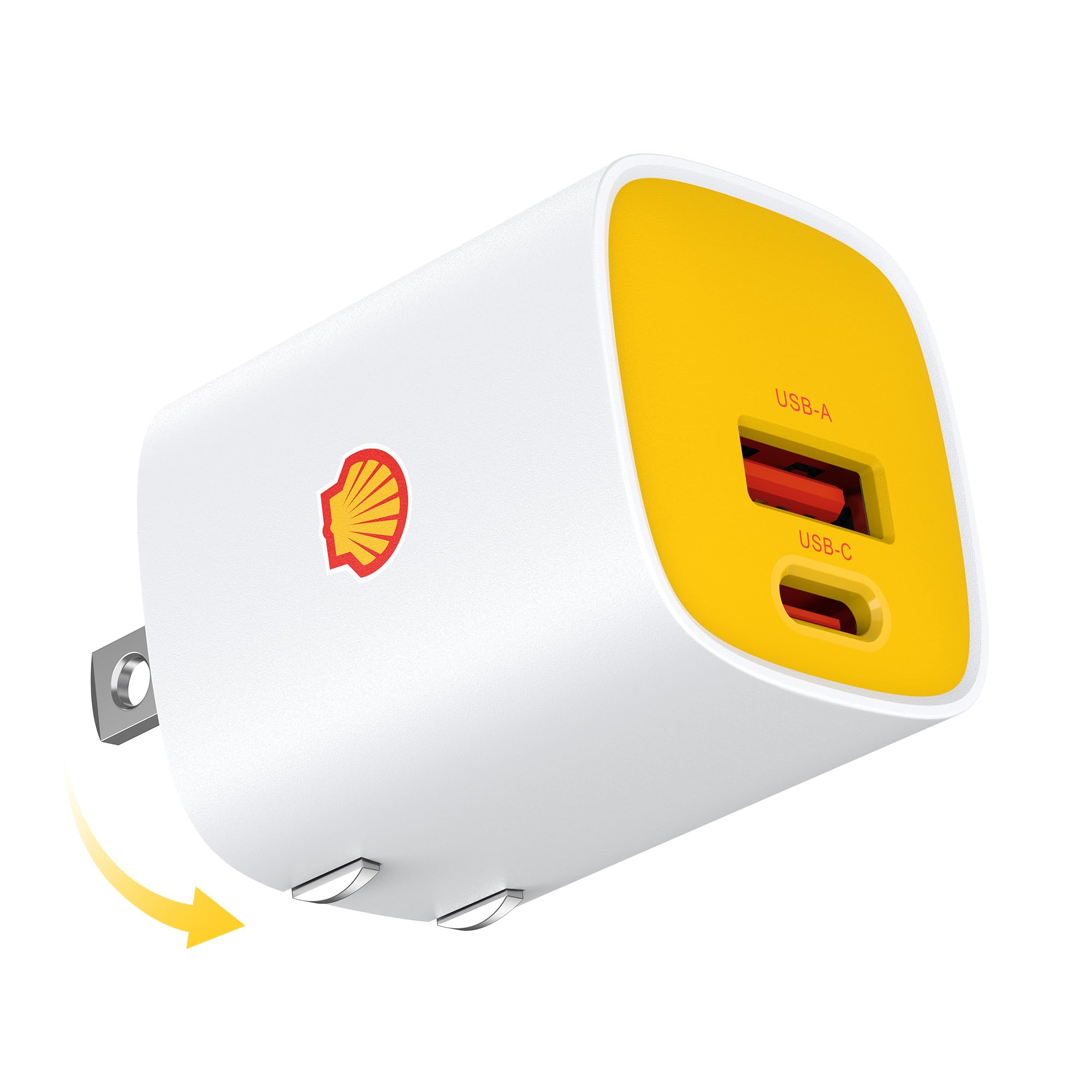 Amazon | Shell 充電器 30W 2ポート（USB-C+USB-A）Type-C PSE認証済
