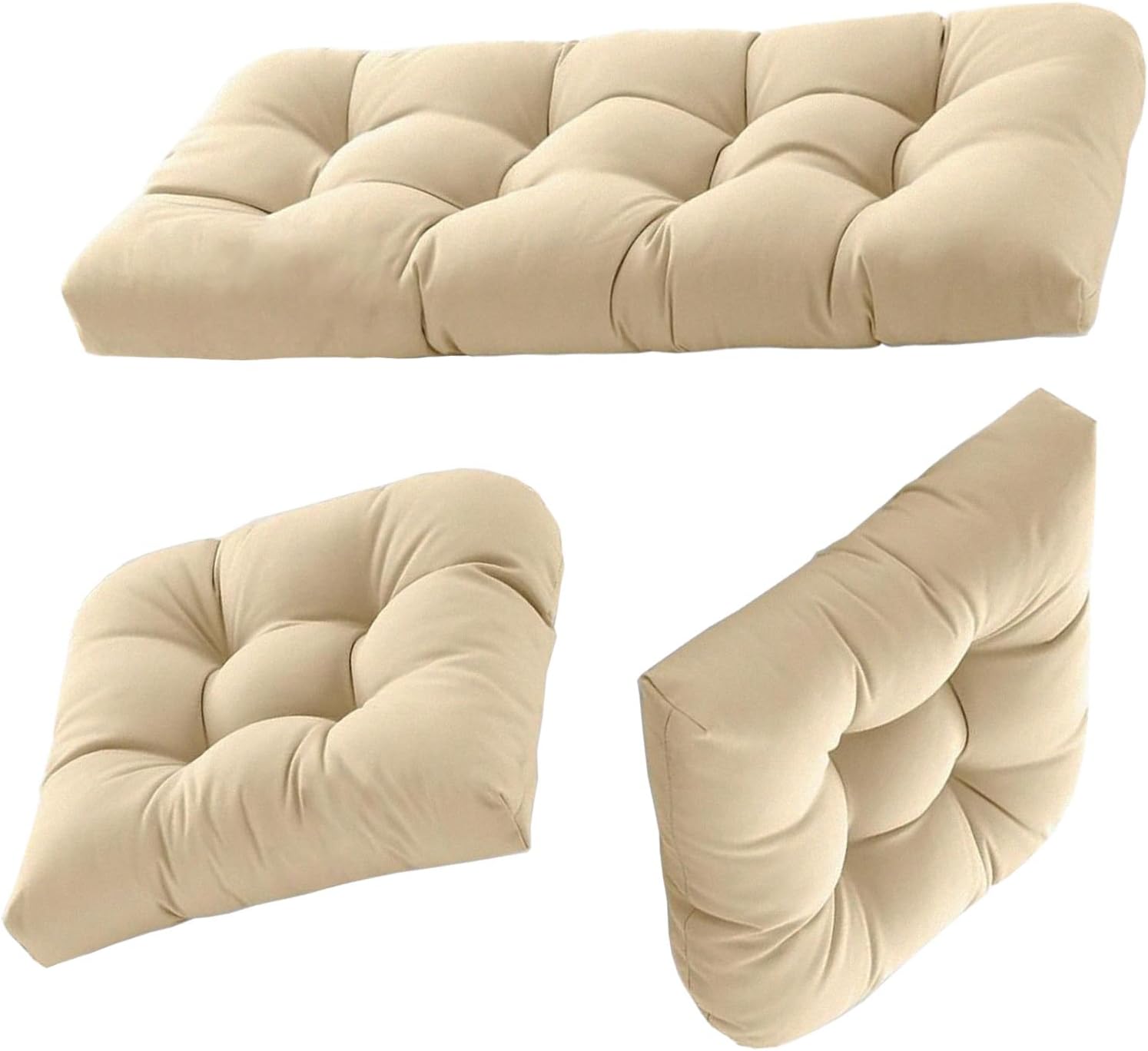 Wicker Chair Cushions for Outdoor Furniture Patio Loveseat Cushions Window Seat 19x19 Floor