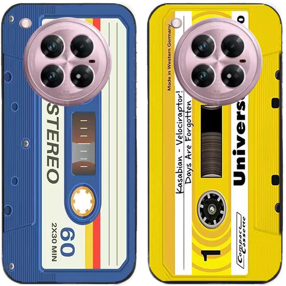 Case For Infinix Zero 40 5G/4G,Classic Cassette Tape Printed Durable Degradable TPU Silicone Gel Thin Back Phone Case Cover,2 Pcs/lot