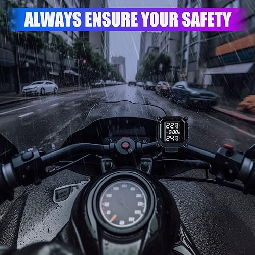 Miniatura 2 de Sistema de monitoreo inalámbrico de presión de neumáticos TPMS para motocicleta, IP67 impermeable a prueba de polvo inalámbrico TPMS para USB