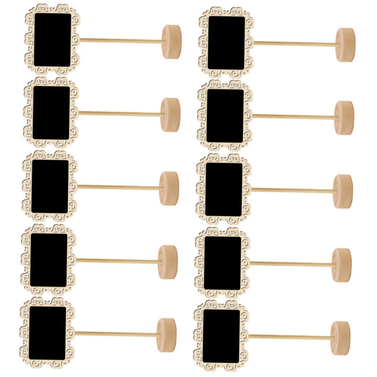 Operitacx 5 Sätze Write Board Bescherung Zeichenheft Notizzettel Decor Ort Heimbüro Hochzeit Mini-tafelschilder Erste Brettdekoration Tafeldekor Diy-tafel Heimdekoration Hölzern 10 Stück * 5