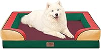 Vista 191 de Comfort Expression - Cama ortopédica para perros extragrandes, 42 x 30 pulgadas, cama impermeable y de apoyo de espuma con cojines removibles, sofá