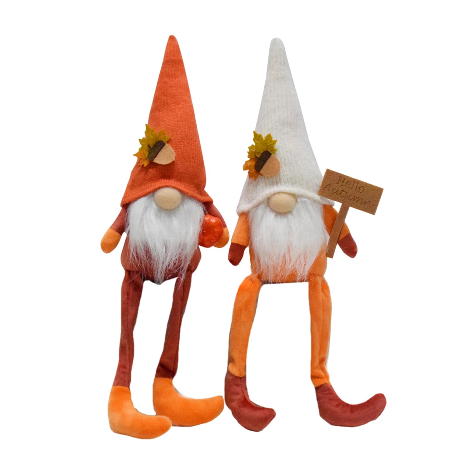 Kalttoy 1Pair Harvest Festival Dwarf Dolls Set Gnomes Statuettes for Seasonal Home Embellishment Parties Supplies Gnomes Dolls