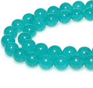 MJDCB Amazonite Jade Beads for Jewelry