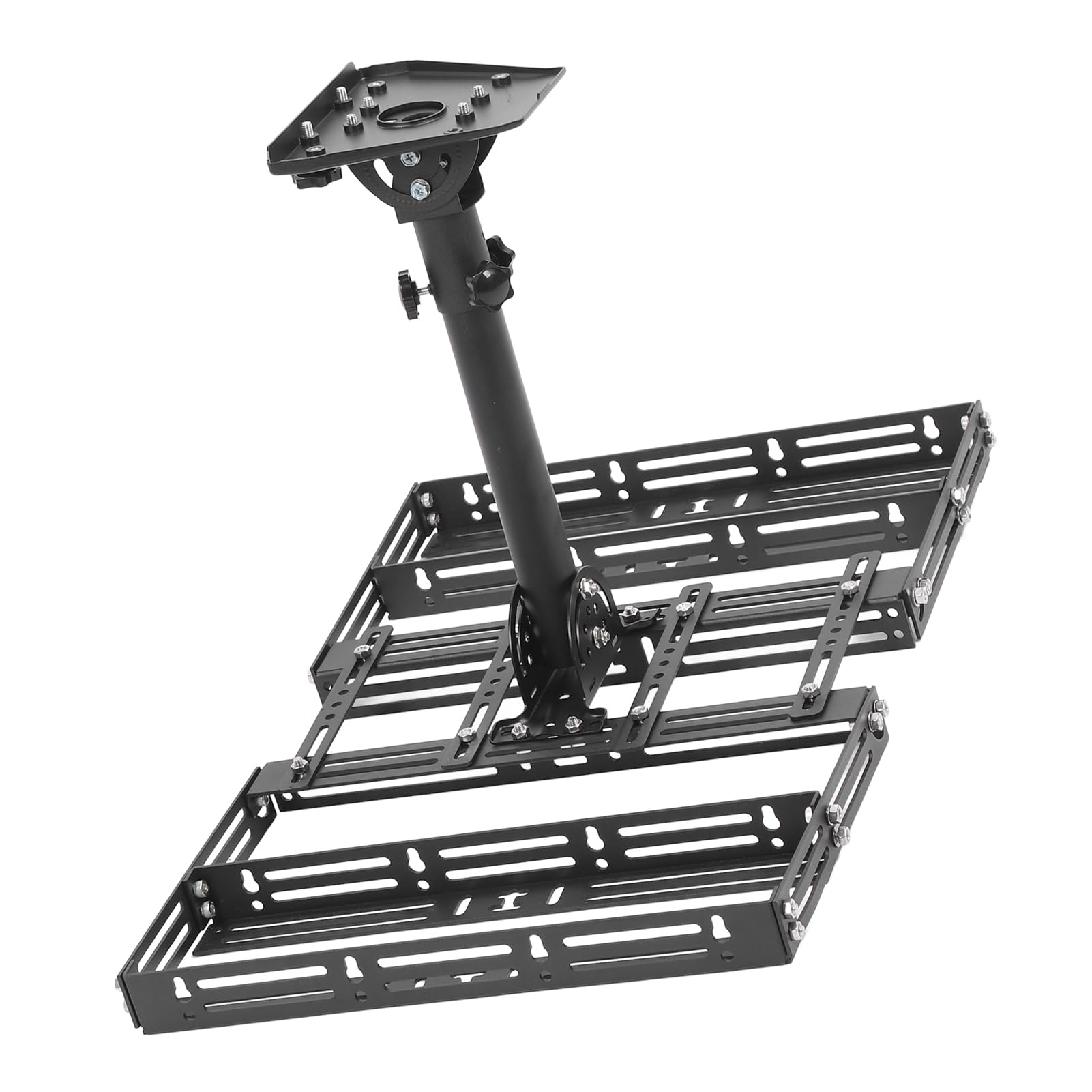 Kit di montaggio per colmo del tetto Angolo regolabile Installazione senza trapano Materiale PC in acciaio legato di alta qualità per di montaggio tetto del pannello solare di