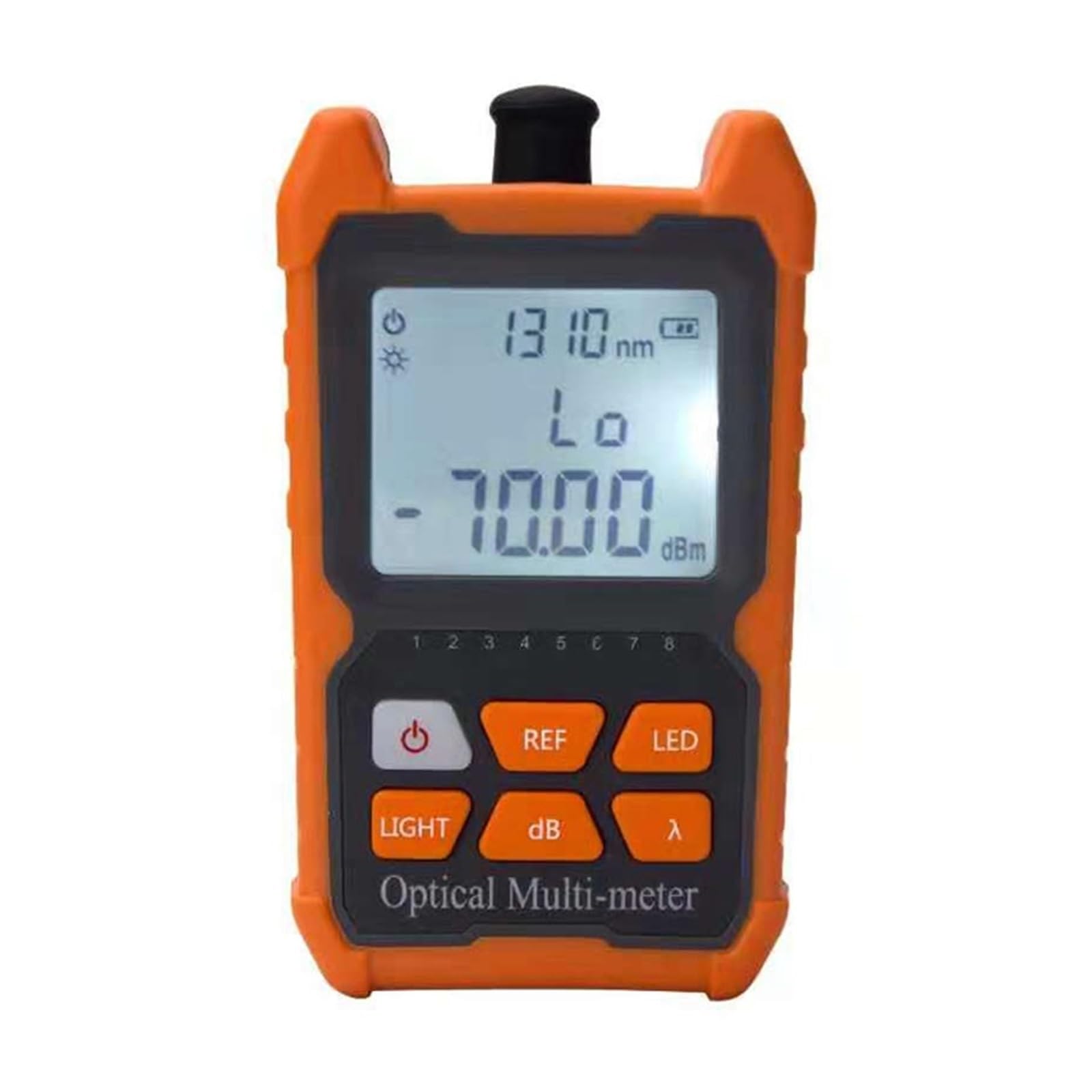 Fiber Tester, Mini Optical Fiber Power Meter OPM Handheld for Test Fiber Optical Cable Network Tester -70+6 Or -50+26(-50 to 26)