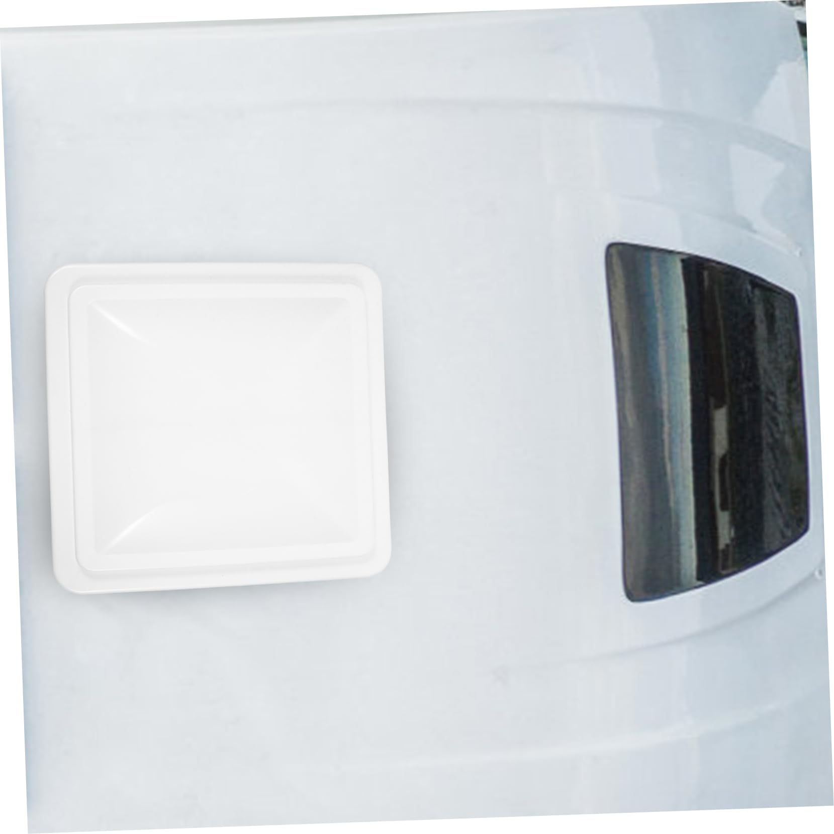 CHILDWEET Copertura in Plastica Bianca 14x14 Pollici Isolante Termico e Ventilazione Efficiente per Ventilazione Finestra Camper per Sfiato Bagno Rv