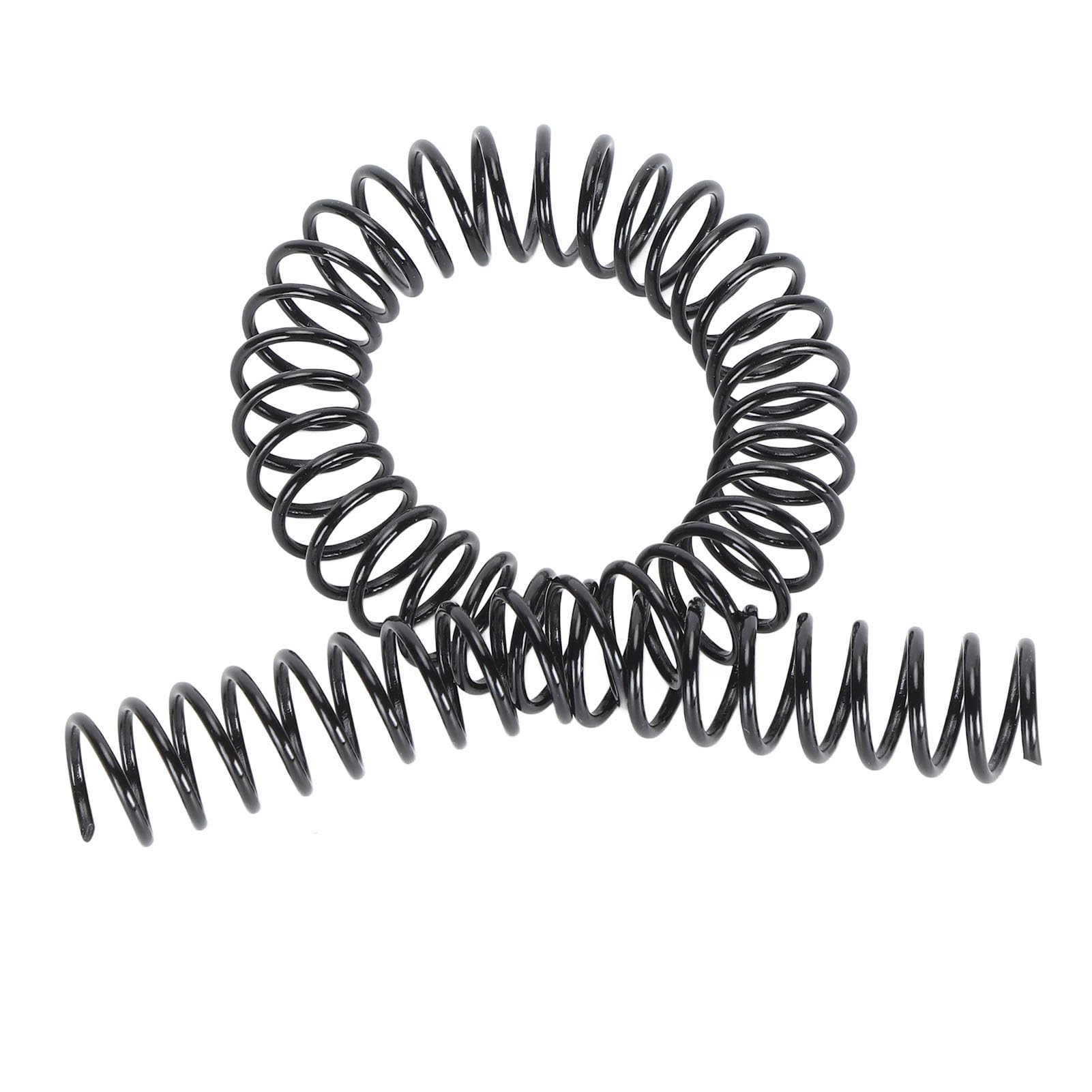 100 szt. Grzbiety do Wiązania Drutu z pojedynczą pętlą, 48 Zębów Spiralna Cewka do Wiązania o Skoku 4:1, 14,3 Mm 115 Arkuszy Drut z możliwością Obrotu o 360 Stopni, Idealny Dokumentów (BLACK)