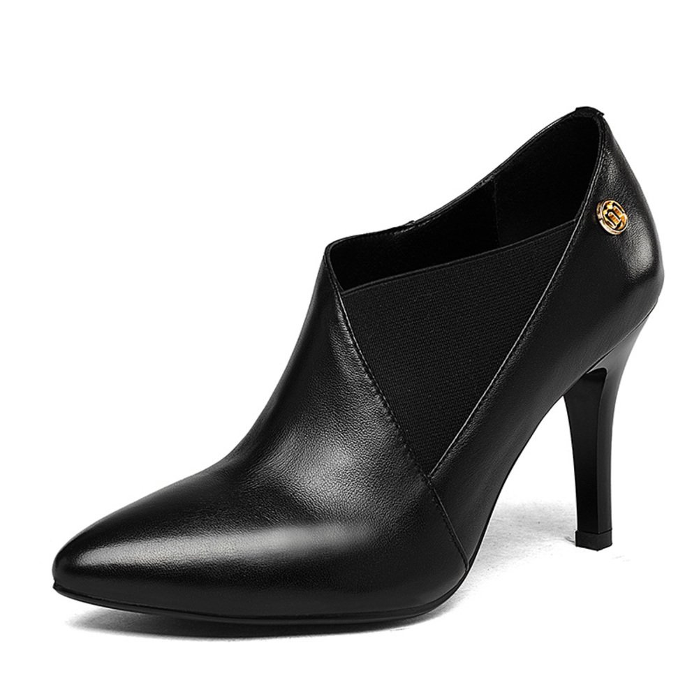 Chaussures en cuir à talons hauts pour le bureau et les sorties - 4