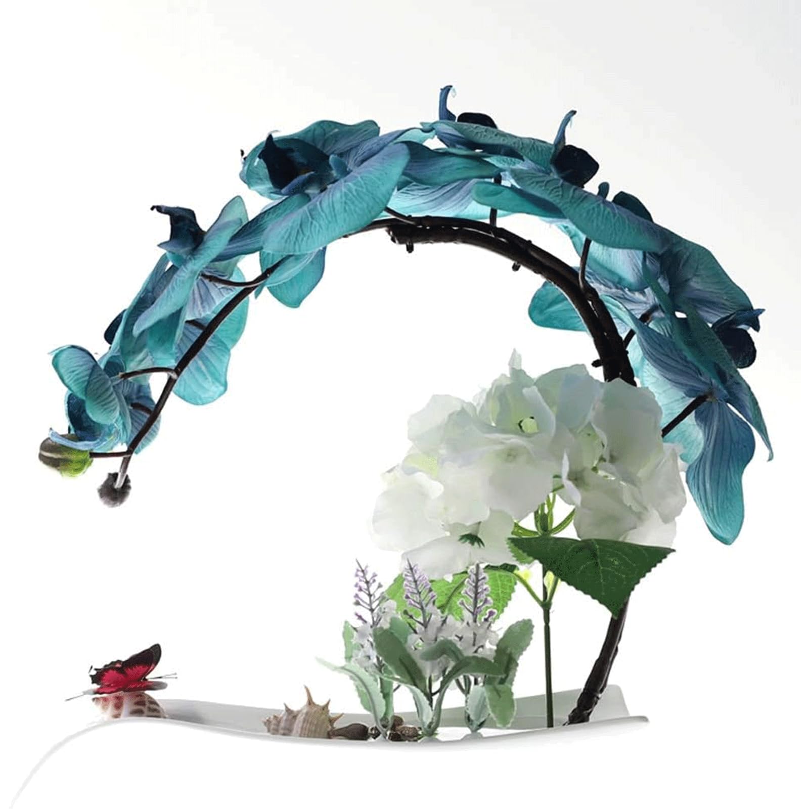 XDLEDMKIZ Premium Artificial Flowers Elegant Vivid Fake Flowers Arrangement Festival Decor Centerpieces Bouquets Table Decorative