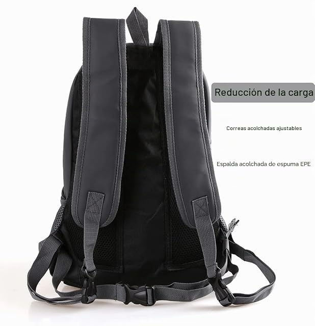 Foto 3 de 7 de Mochila para perro y cachorro, con diseño de cabeza, bolsillo y cinturón seguro para mascotas