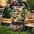 MAGIC UNION 6-Tier Cascading Rock Water Fountain, 27" H Outdoor Freestanding Rockery Fountain with LED Light and Pump, Outdoor Garden Waterfall Decor for Patio, Yard and Deck Decor, Natural Stone Look