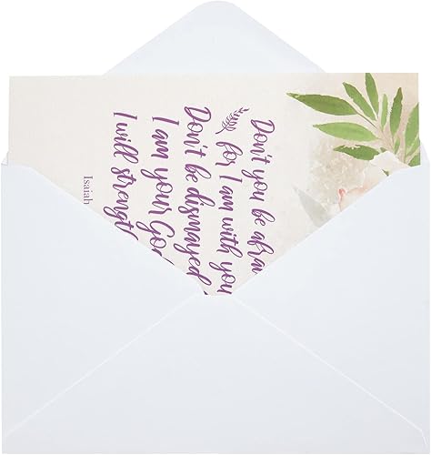 Miniatura 6 de Faithful Finds - Tarjetas de condolencias religiosas con sobres, acuarela floral (4 x 6 pulgadas, paquete de 36)