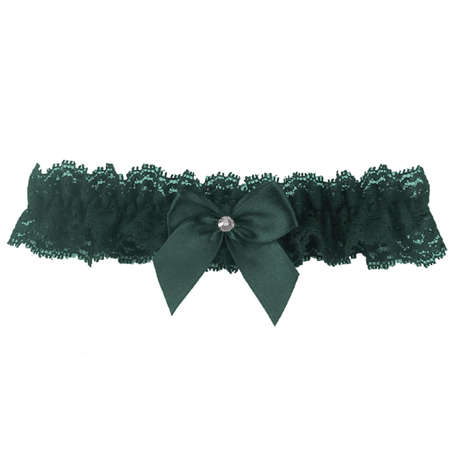 Blue Garters for Bride Wedding Garter Set for Bride Bridal Garter Leg Thigh Blue, 0-dark Green Rhinestone, One Size