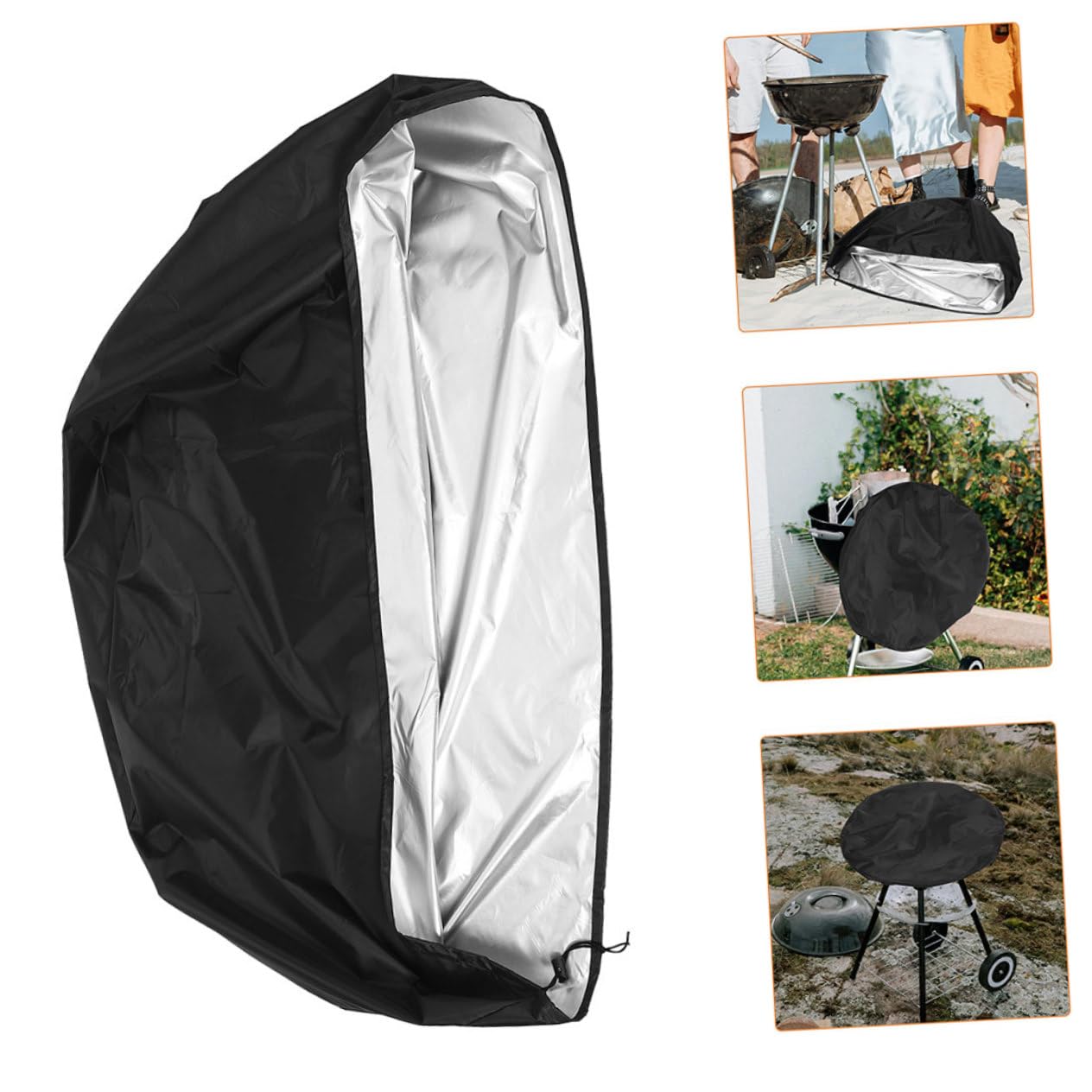 iplusmile 4 Pezzi Copertura Barbecue Esterno Oxford e Resistente per Grigliate Design con Protezione Sole