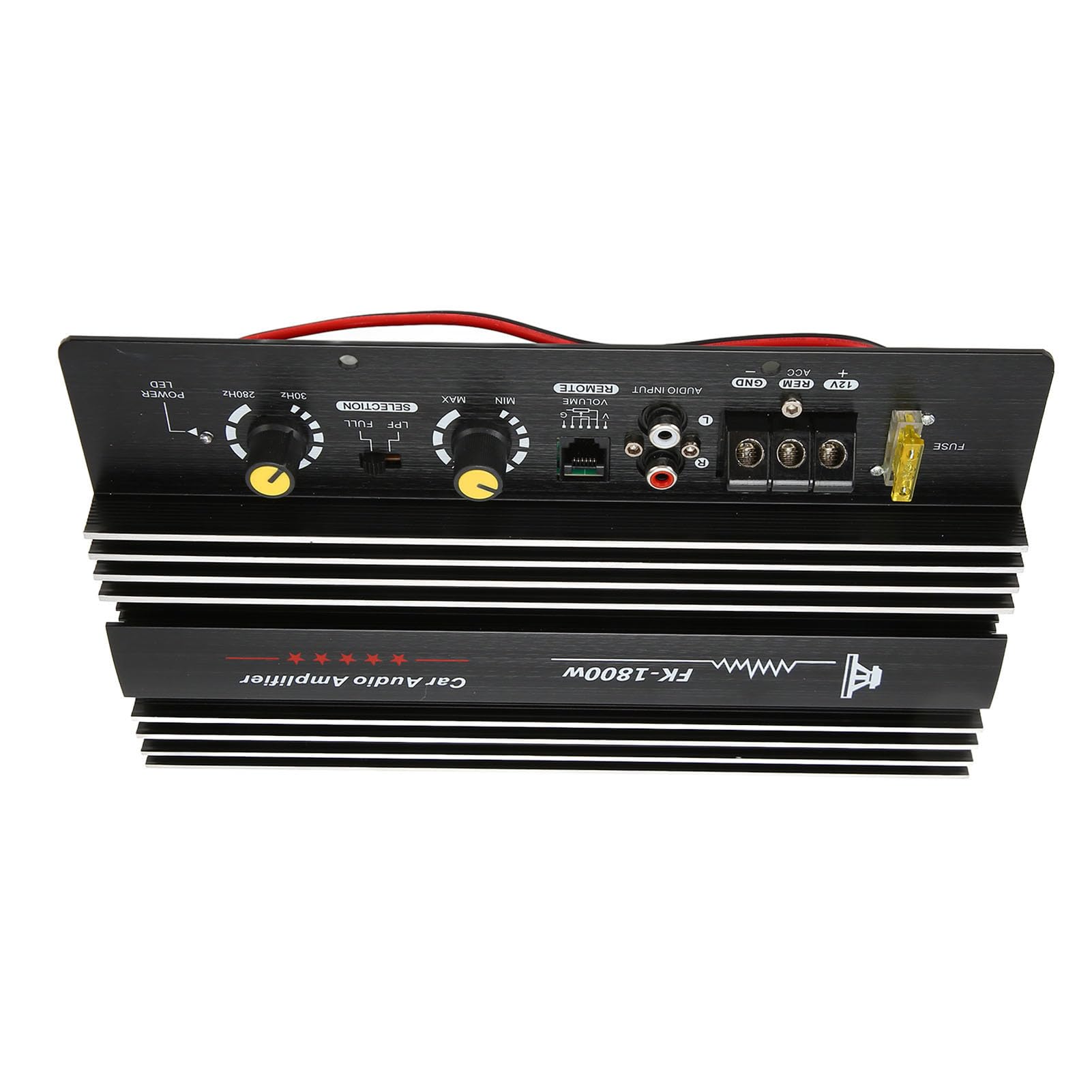 Amplificateur Automobile 12V, Caisson de Basses de Puissance pour Voiture, Audio Stéréo 1800W élevé