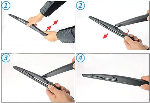 Miniatura 7 de Brazo del limpiaparabrisas trasero para Mazda CX-5 2017-2023 14 pulgadas, limpiaparabrisas trasero, juego de brazo y escobilla