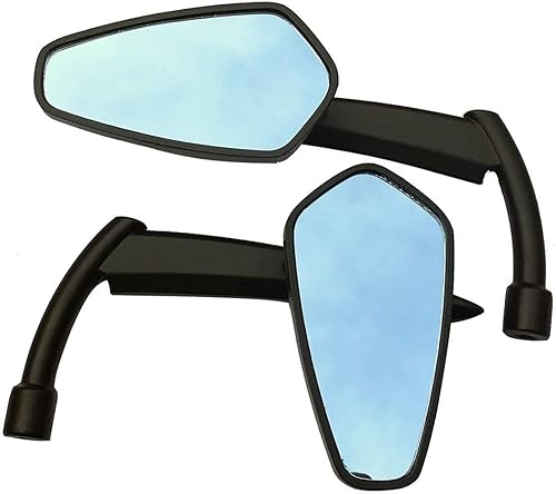 MotorToGo 1Pair Black Blade Sickle Grim Reaper Scythe Motorcycle Mirrors Compatible for 2017 Kawasaki Z900 ZR900