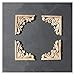 Möbelaufkleber Holzverkleidung dekorativ für Wohnmöbel, Massivholz Applique Inlay Unlackierter Möbelbett Massivholz Applique Inlay Dekoratives Holzformteil. (PACK : 10PCS, Size : 6 * 6CM)