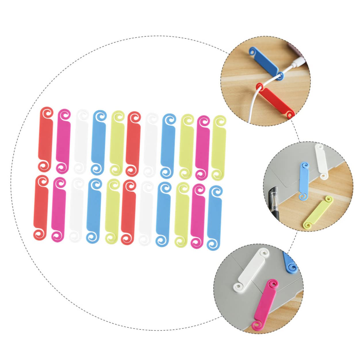 SHINEOFI 150pezzi Etichette Identificative Cavi Multicolore Etichette Per Gestione Cavi Usb e Alimentazione Pratiche e Riusabili Per Rete e Caricabatterie