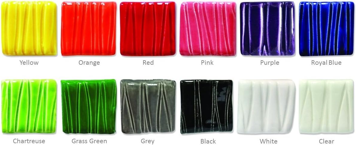 Speedball 004052 Earthenware Deluxe Pack Glaze, 16 oz, 12-Pack, Multicolor