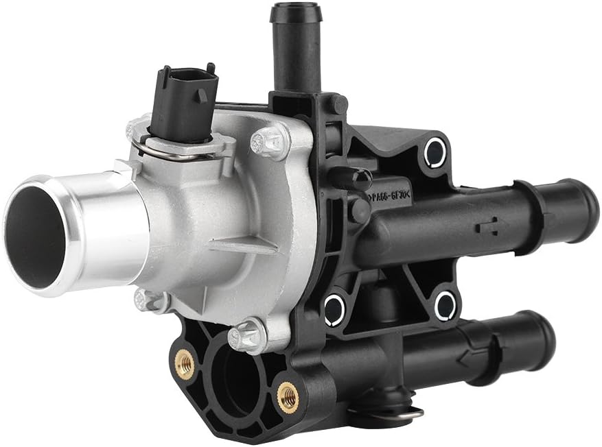 Engine Coolant Thermostat Housing with Gasket Sensor Compatible with Chevy Cruze 2011‑2015, Sonic 2012-2015, Trax 2013-2015, Tracker 2013-2015 Replaces 25192228