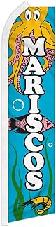 Mariscos Swooper Advertising Flag - Perfect for Restaurants, Food Trucks, Festivals