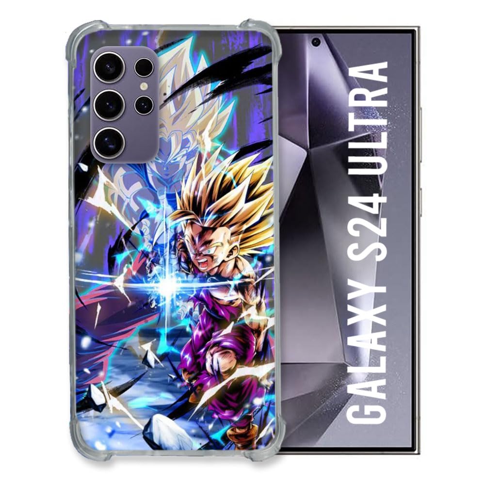 Cokitec Reinforced Case for Samsung Galaxy S24 Ultra Manga Dragon Ball Sangohan Duo