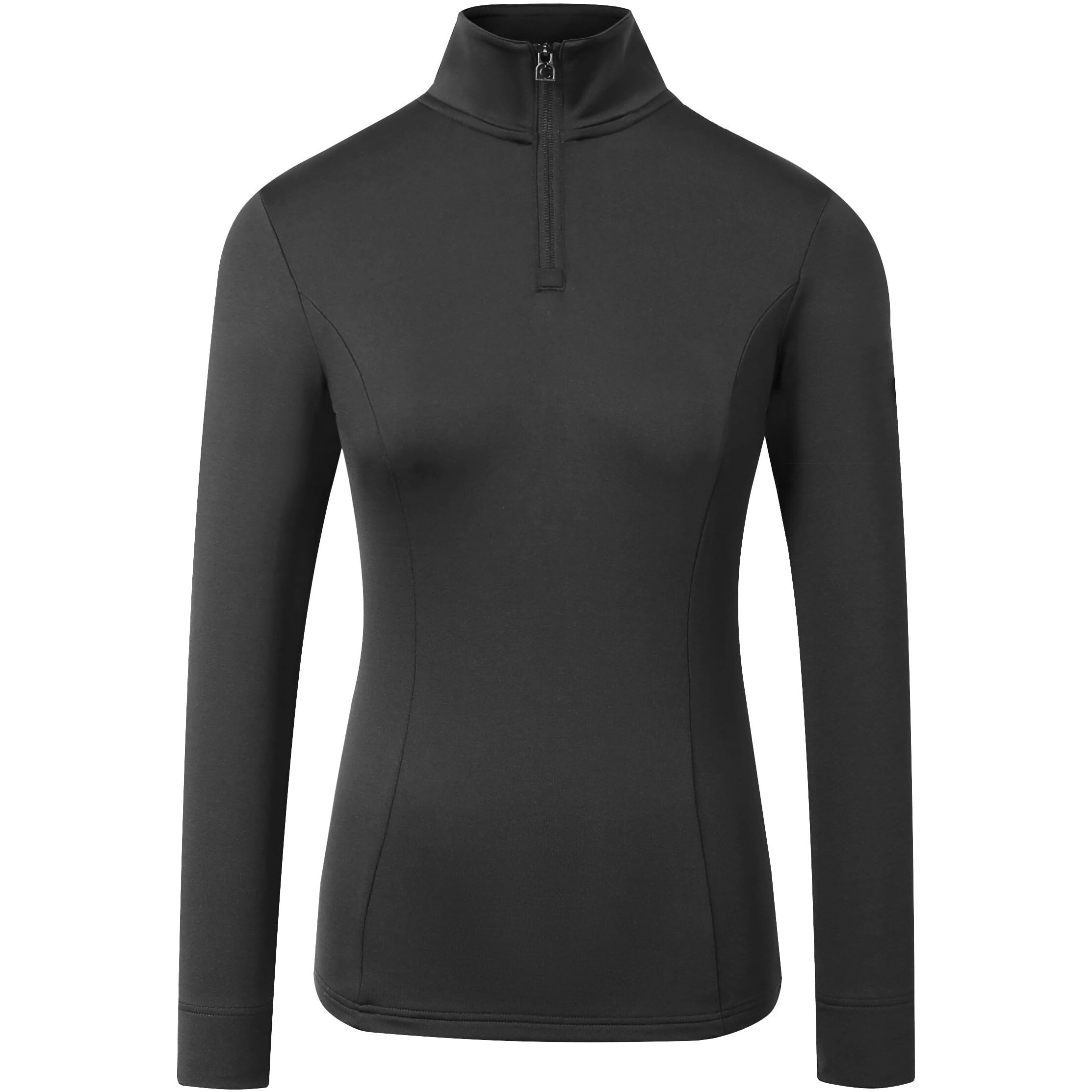 Covalliero - Damen Funktionsshirt Active – Sport Longsleeve – Sportshirt f. Reiten, Training & Freizeit – atmungsaktiv, leicht & sportlicher Stehkragen – Reitshirt in vielen Farben & Größen