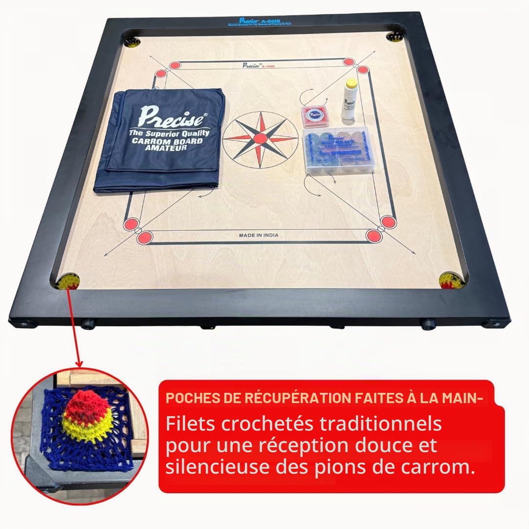 Carrom International Tournoi, 12 kg, 74 x 74 cm, A-One