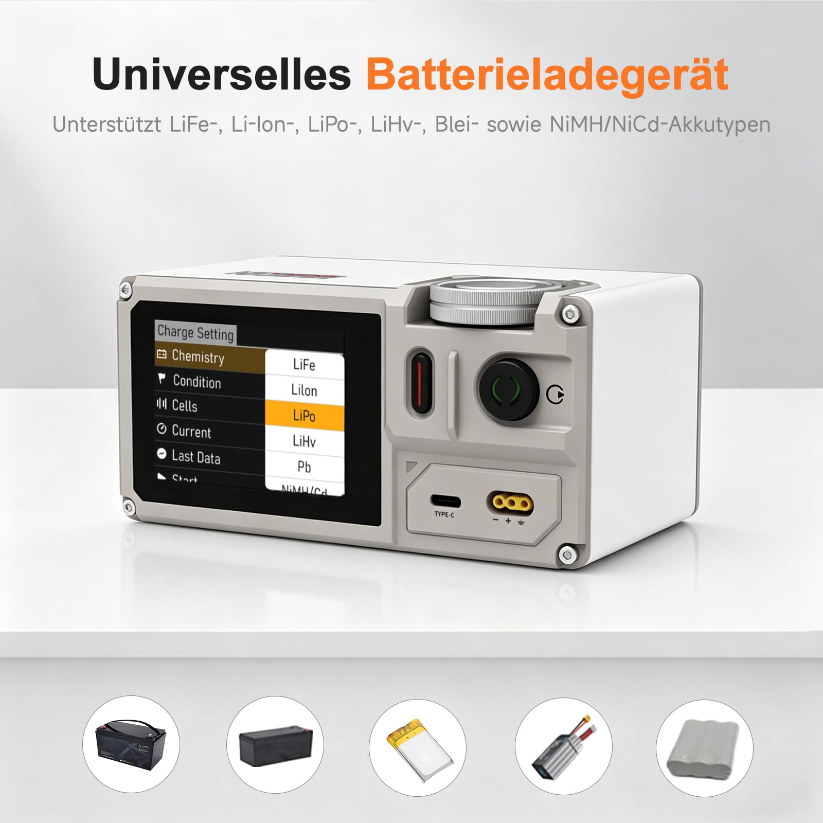 ISDT MP305B Programmierbares Labornetzteil 0–30 V / 0–5 A, 150 W, lineares DC-Netzgerät mit 2,8-Zoll-Touchscreen, USB-C PD 140 W, integriertem Akku und 10 Speichergruppen