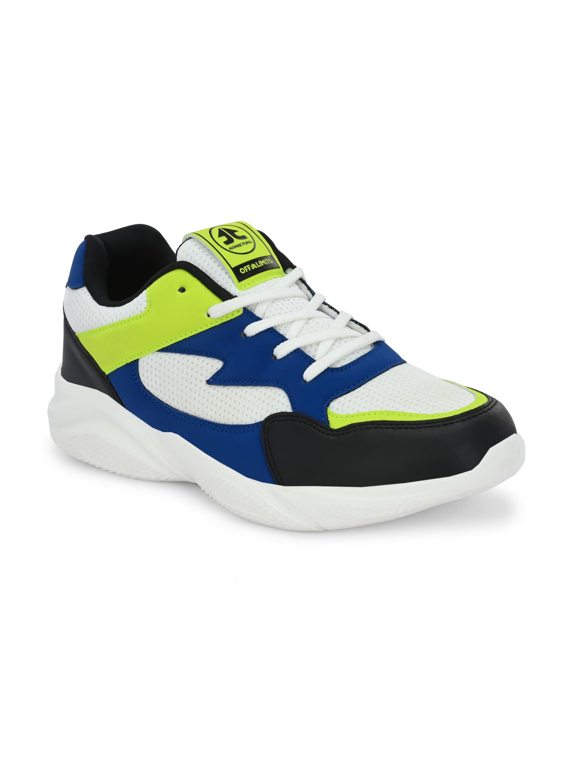 OFF LIMITS Women Roger W Running Shoes, Off White/Black/R. Blue/Lime Punch, 4 UK (B0CY5BTQWH) Amazon Price History, Amazon Price Tracker