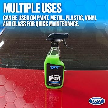 Optimum Instant Detailer and Gloss Enhancer - Auto Detailing Quick Detailer Spray for Gloss and Shine, Safe for Cars, Trucks, Motorcycles, RVs (17 Oz)