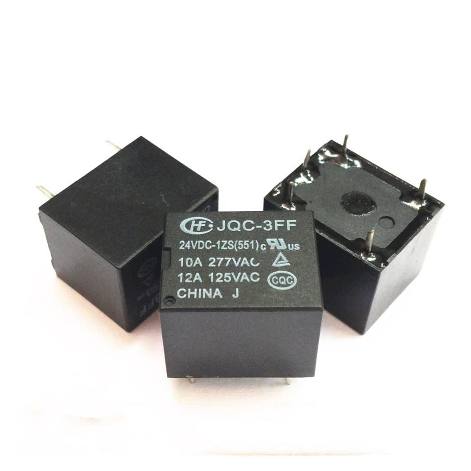 Relais HF3FF JQC-3FF-024-1ZS miniature 24V à 5 broches pour circuit imprimé