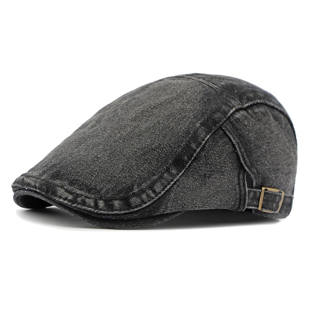 Cotton Newsboy Cap,Breathable Ivy Gatsby Cabbie Beret Hat for Men's Women Driving Hunting Golf