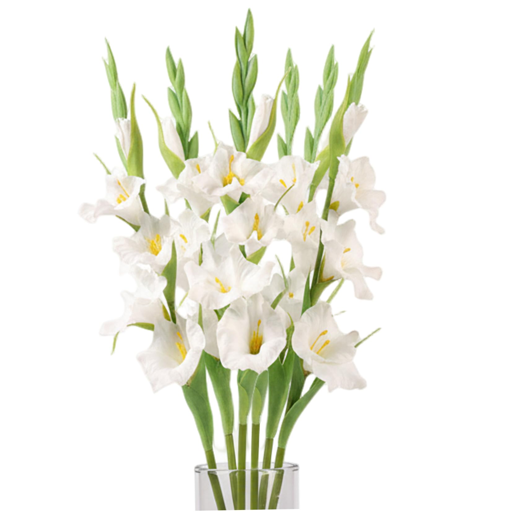 Fleurs artificielles de glaïeul pour décoration de mariage maison et grand vase de salon